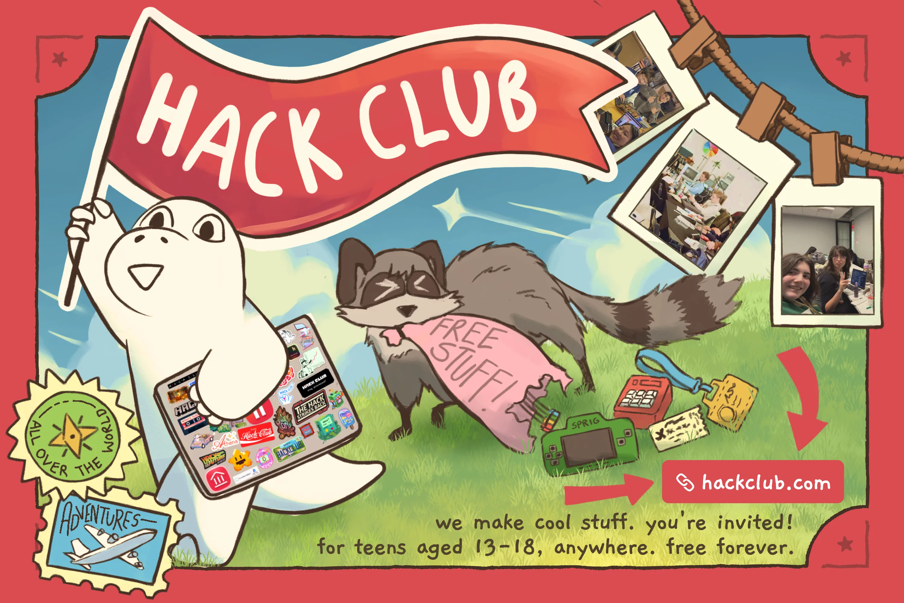 hack club postcard