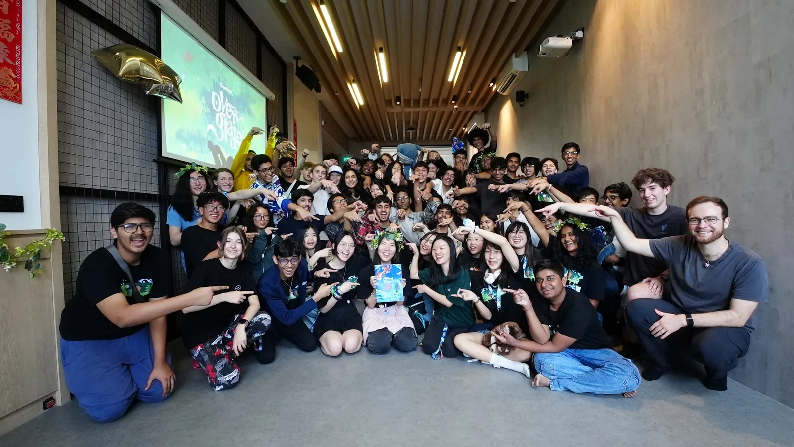 Group picture with the thank-you zine
