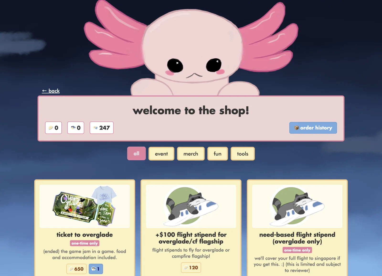 Mimi's shop