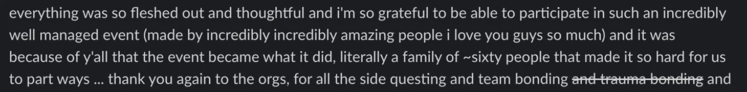 More appreciation posts