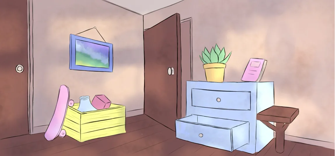 Final version of the background, repainted