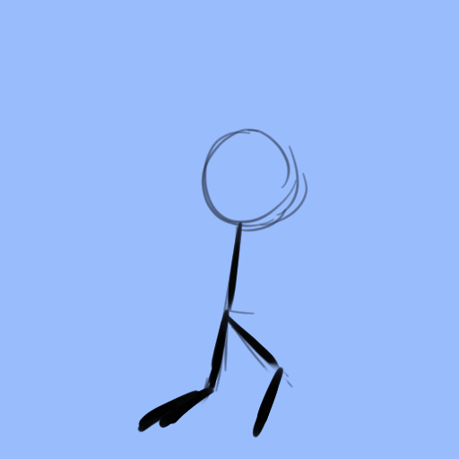 Jumping girl animation